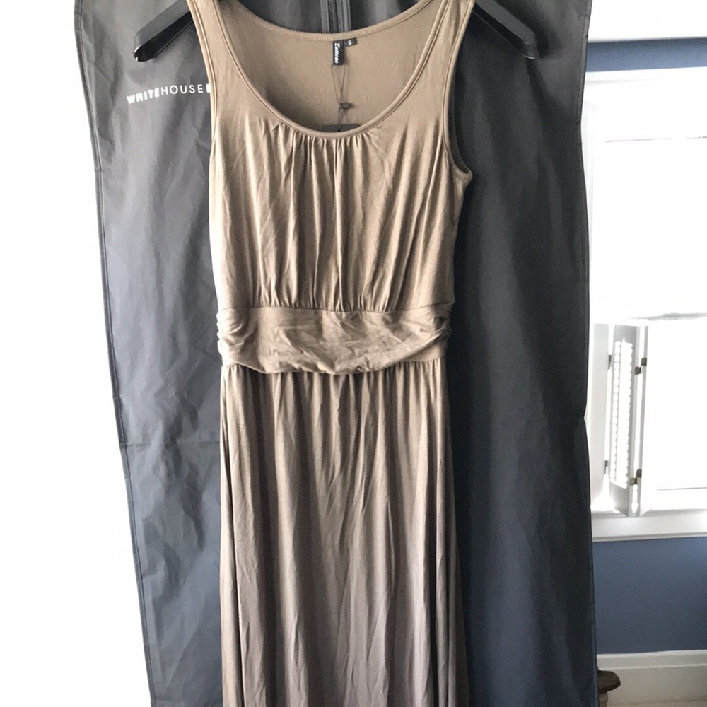 Olive green maxi dress